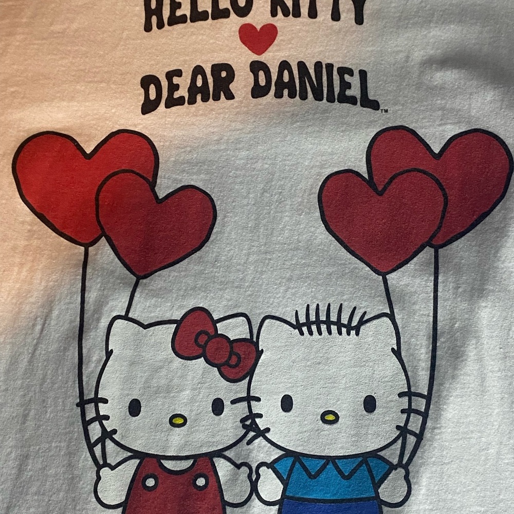 Sanrio Hello Kitty & Dear Daniel Kids Tee - White and Red